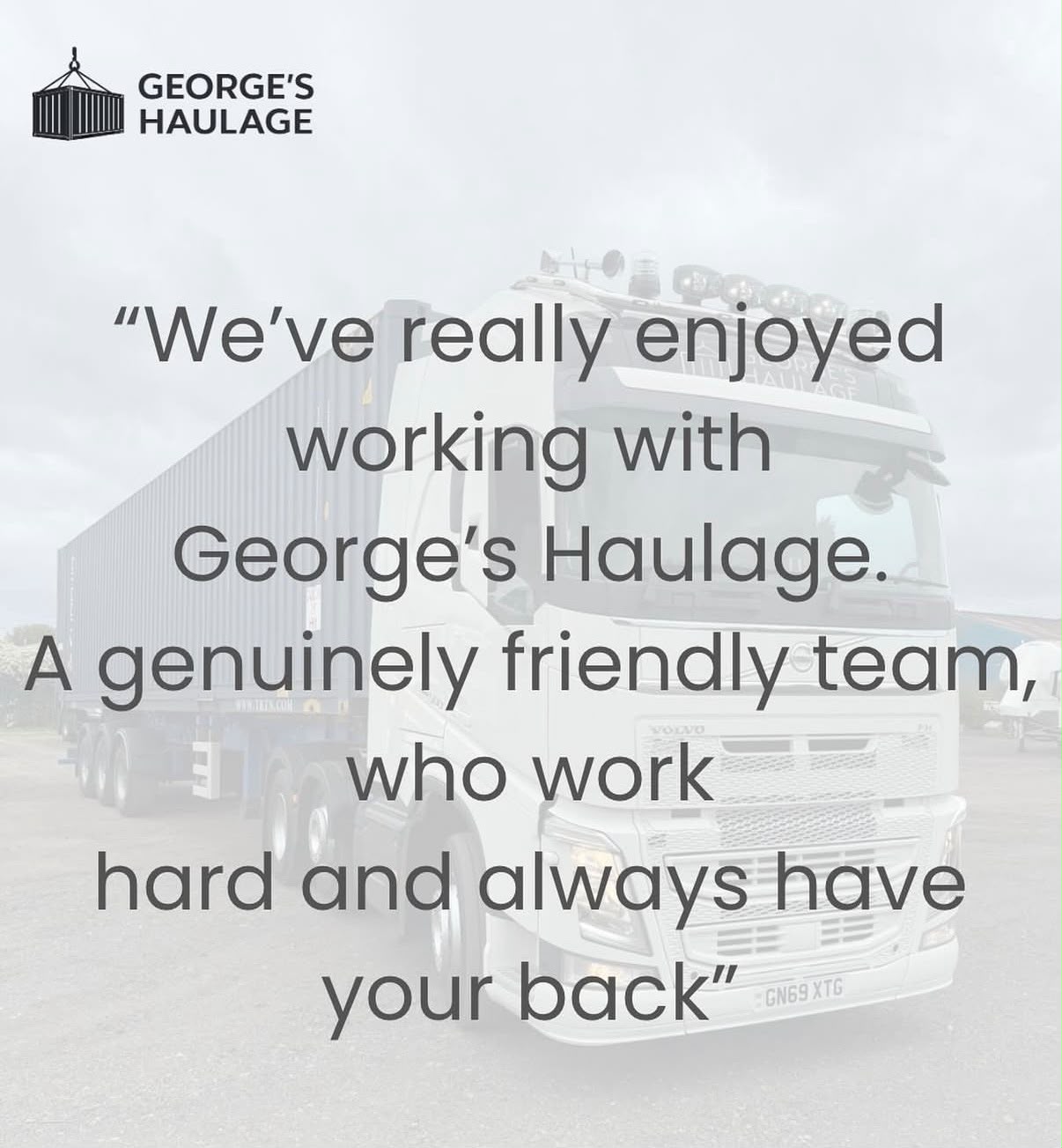 George's Haulage customer review